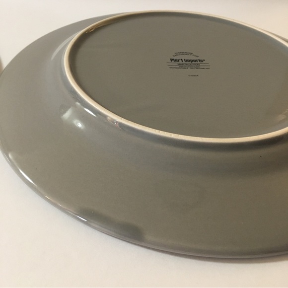 2 Pier 1 Imports Martillo Fog Stoneware Round Dinner Plates - Picture 16 of 16